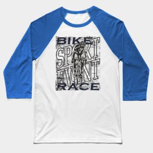 Sport Event Bike Race Abstract Baseball T-Shirt